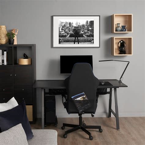 ikea black computer table